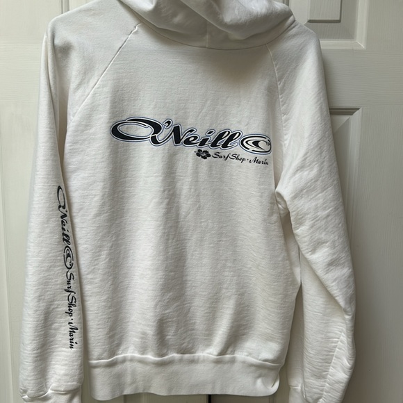 O’Neill Surf Shop Marin Hoodie Sweatshirt. front pockets. Zip front. Tie hoodie. - Picture 1 of 6